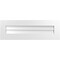 Ekena Millwork Vertical Surface Mount PVC Gable Vent: Non-Functional, w/3-1/2"W x 1"H, Standard Frame, 36"W x 12"H GVPVE36X1201SN - alternate 1